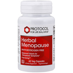 Protocol For Life Balance - Herbal Menopause - Phytoestrogen Free with Botanical Extracts for Menopausal Symptom like Hot Flashes, Night Sweats, Moodiness, Fatigue, More - 60 Veg Capsules