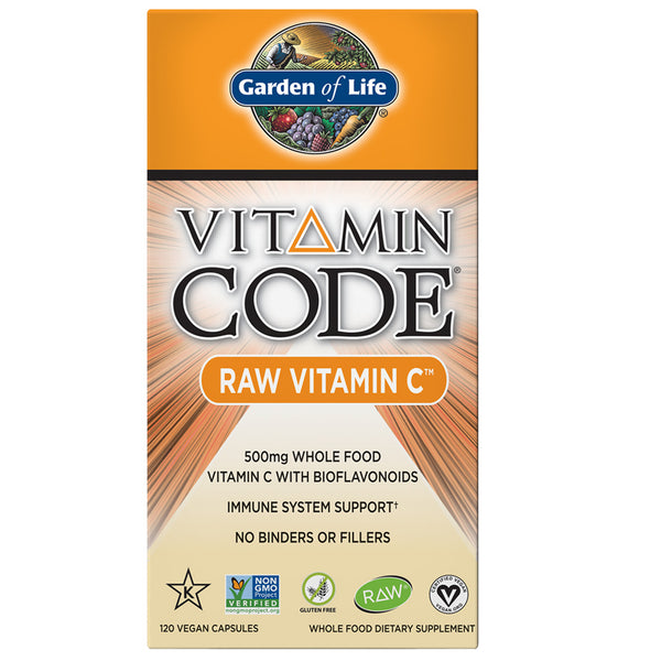 Garden of Life - Vitamin Code, Raw Vitamin C, 120 Vegan Capsules